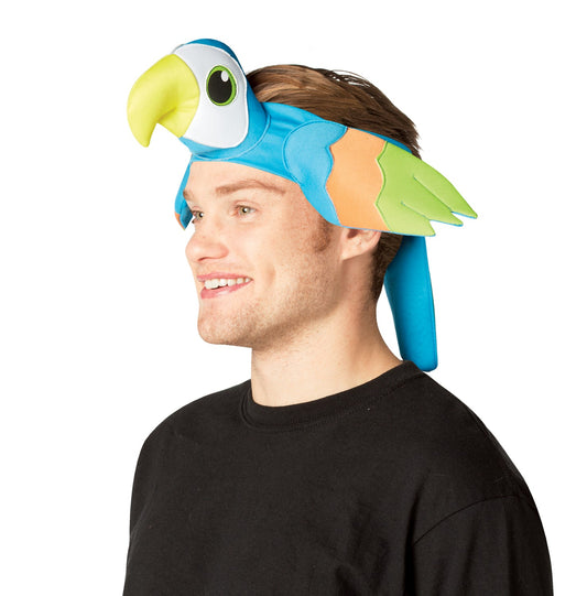 Tropical Colorful Parrot Happy Heads Headband, Adult One Size