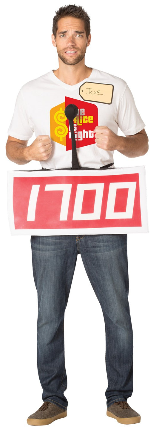 The Price is Right Contestant Row Red Costume, Adult One Size