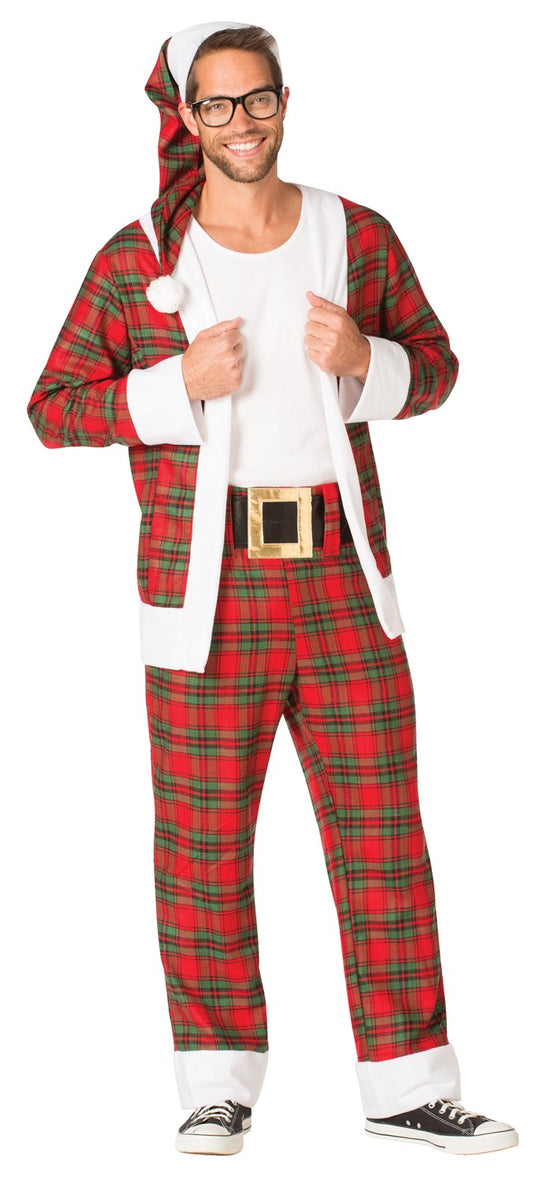 Hipster Mr. Claus Costume, Adult One Size