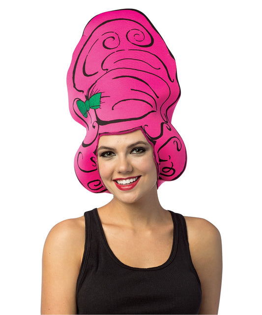 Pink Beehive Cartoon Wig