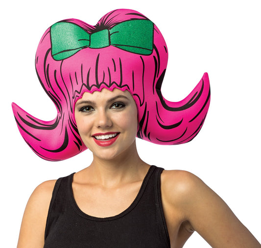 Pink Bouffant Cartoon Wig