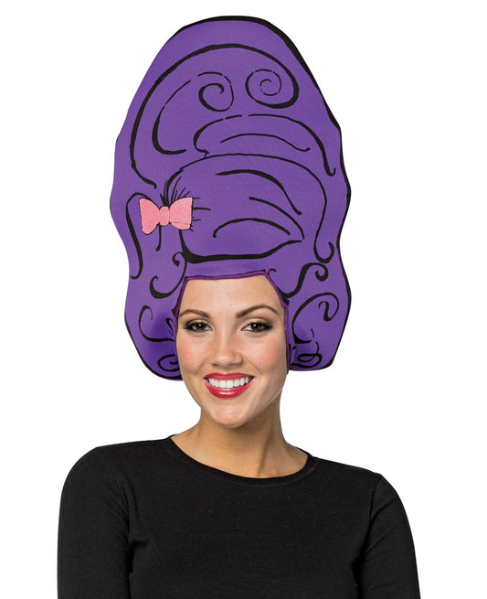 Purple Beehive Cartoon Wig