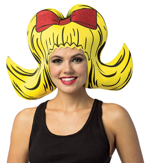 Yellow Bouffant Cartoon Wig