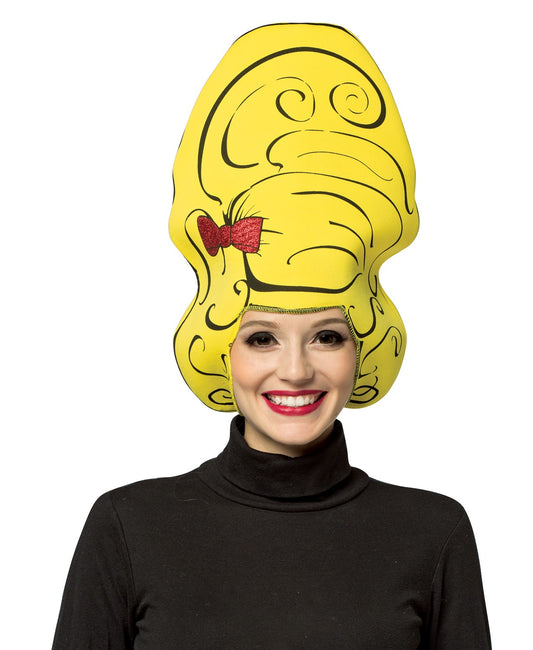 Yellow Beehive Cartoon Wig