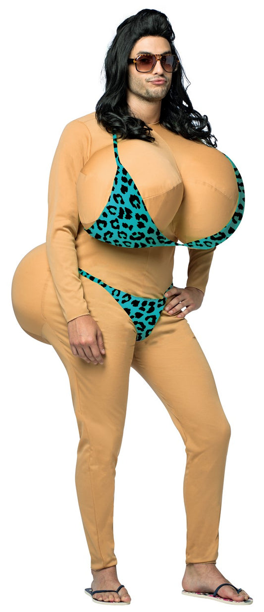 Big Bikini Babe Costume, Adult One Size