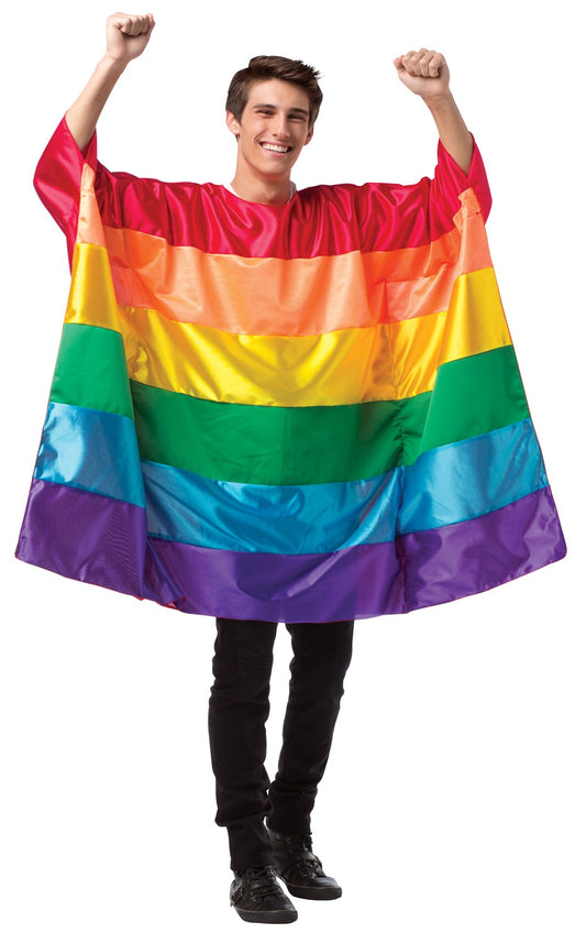 Rainbow Flag Pride Tunic Costume, Adult One Size