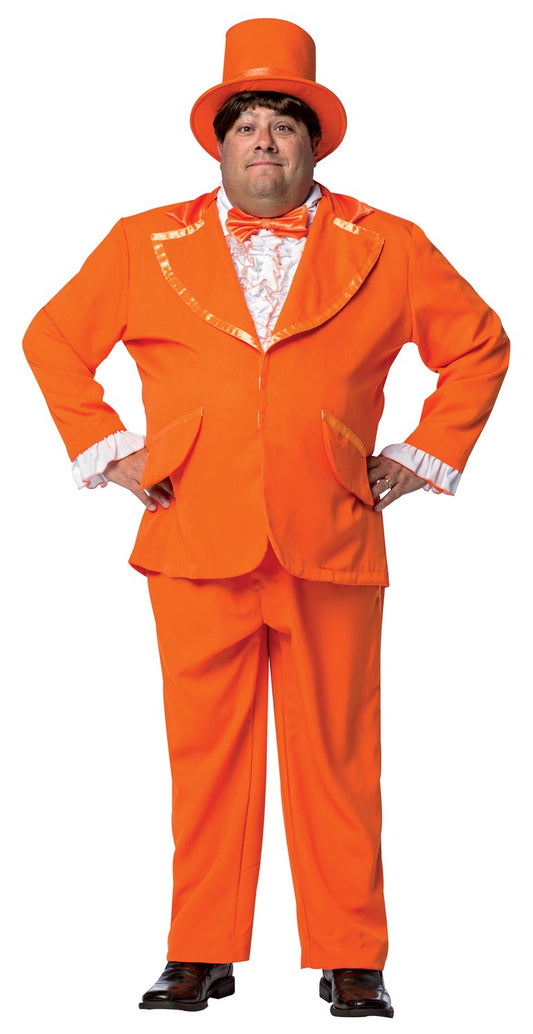 Orange Goofball Costume, Adult Plus Size
