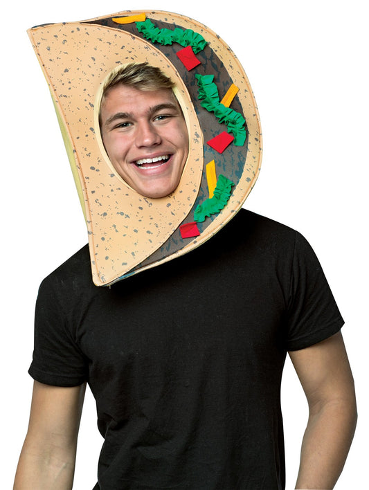 Taco Food Halloween Mask, Adult One Size