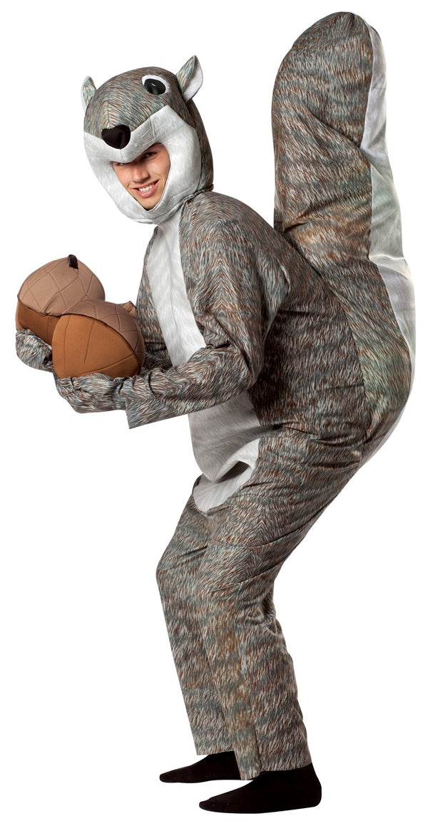 Squirrel Costume with Acorn, Adult One Size