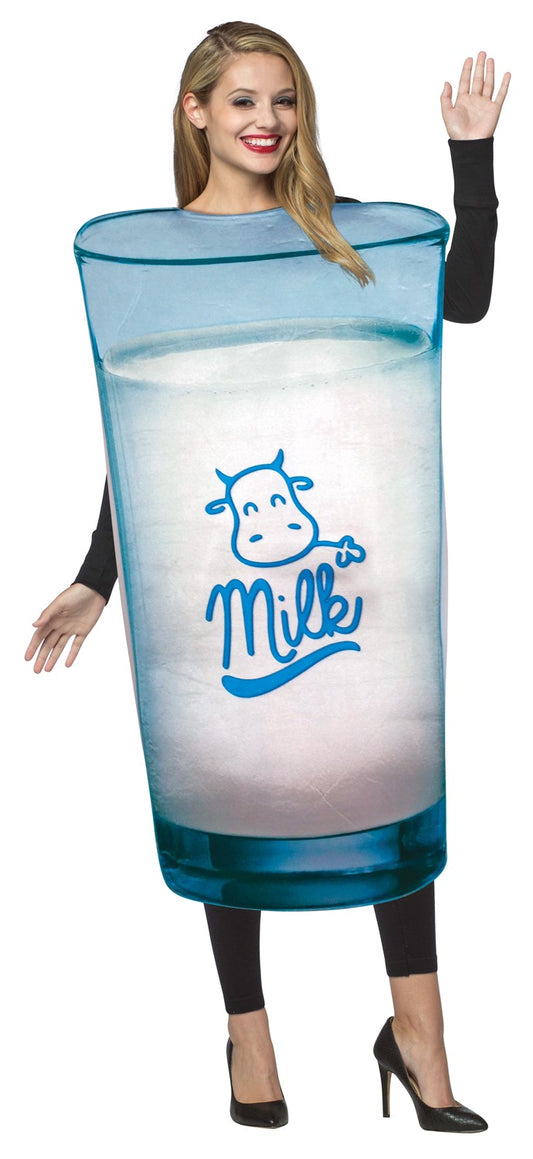 Glass of Milk Costume, Adult One Size