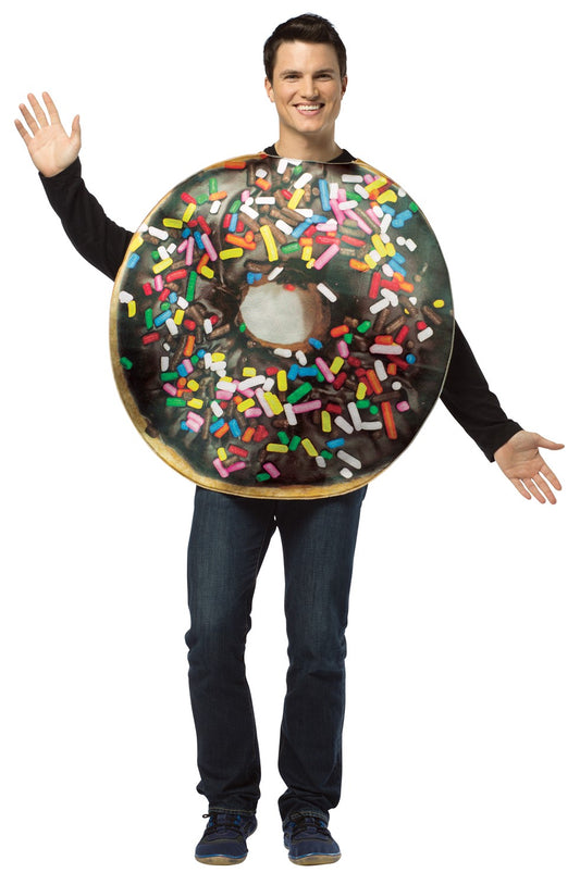 Chocolate Doughnut with Sprinkles Adult Costume, Adult One Size