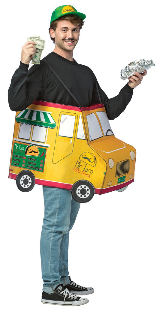 Mr. Taco Food Truck Costume, Adult One Size