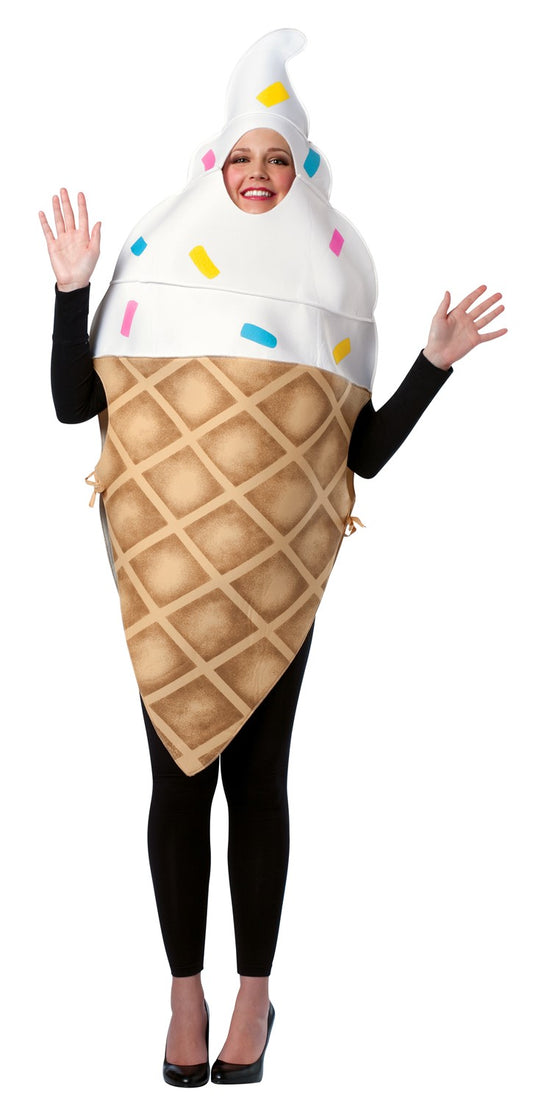 Ice Cream Cone Costume, Adult One Size