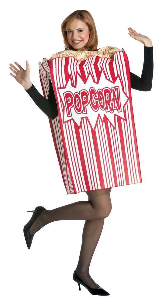 Movie Night Popcorn Costume, Adult One Size