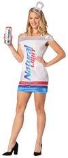 Natural Light Beer Can Dress Costume, Women's Sizes S-M