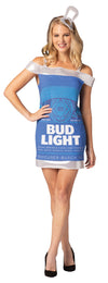 Bud Light Beer Can Dress Costume, Women's Sizes M-L