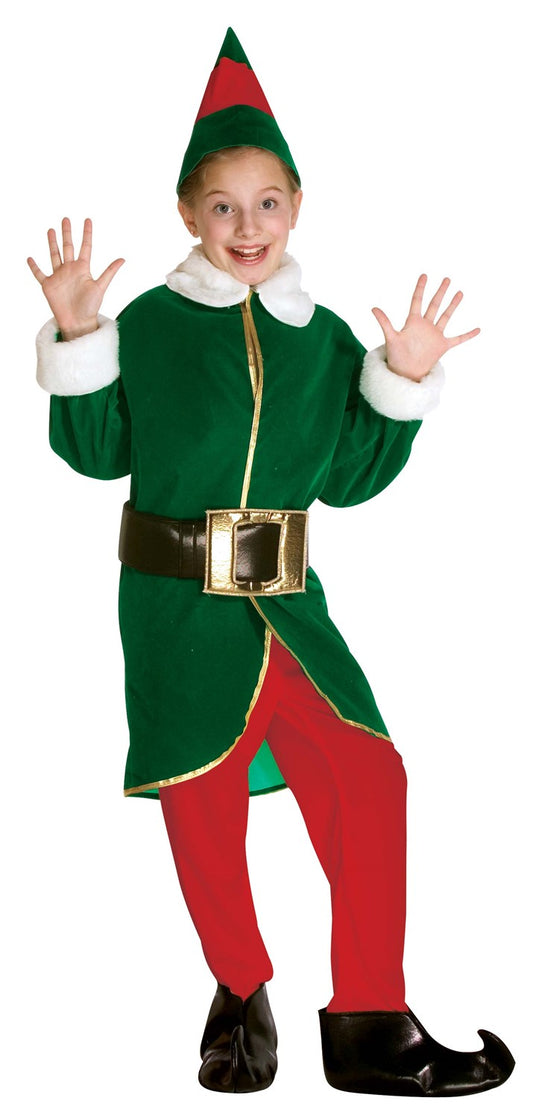 Elf Green & Red Costume, Child Size 7-10