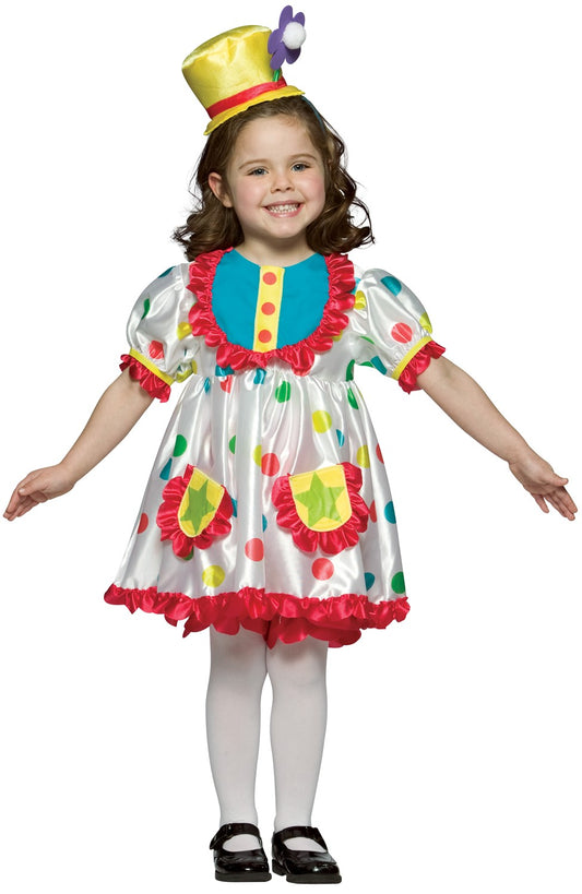 Clown Girl Costume, Child Size 4-6