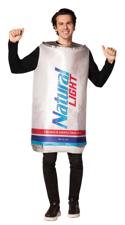 Natural Light Beer Can Halloween Costume, Adult One Size