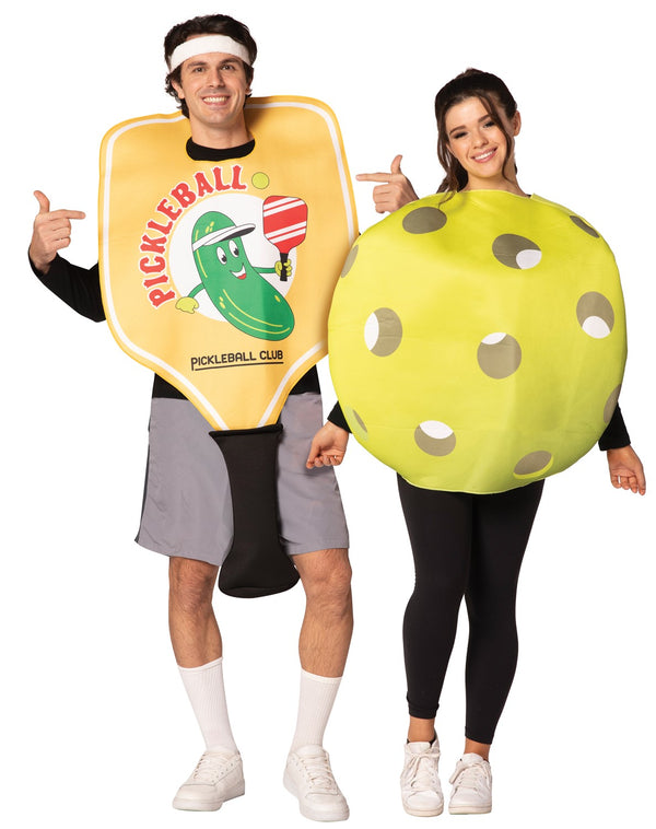 Pickle Ball Paddle Ball Couples Halloween Costume, Adult One Size