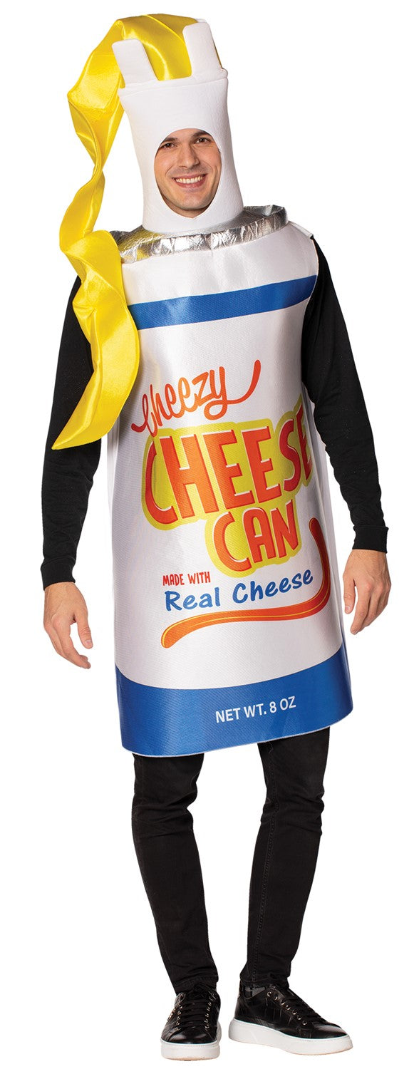 Cheezy Cheese Spray Can Halloween Costume, Adult One Size