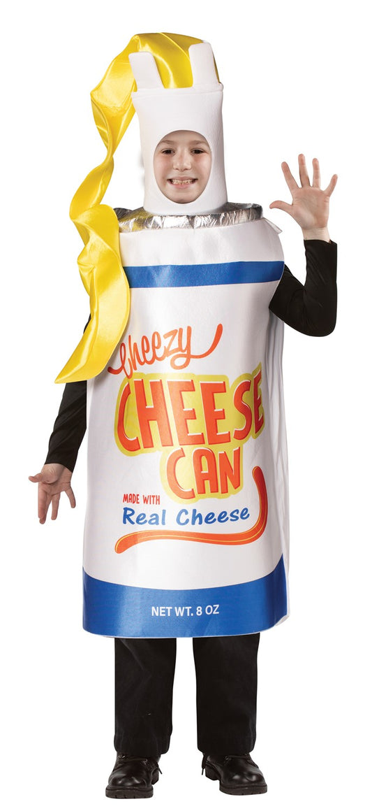Cheezy Cheese Spray Halloween Costume, Child Size 7-10