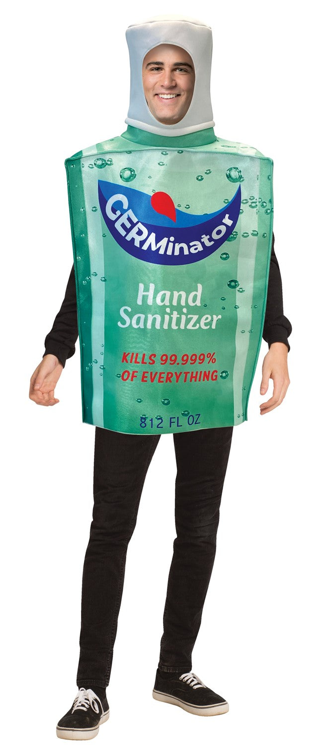 Germinator Hand Sanitizer Bottle Halloween Costume, Adult One Size