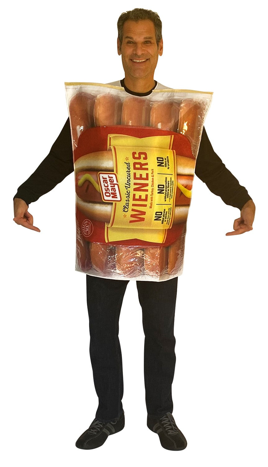 Oscar Mayer Wiener Classic Beef Hot Dog Franks Halloween Costume, Adult One Size