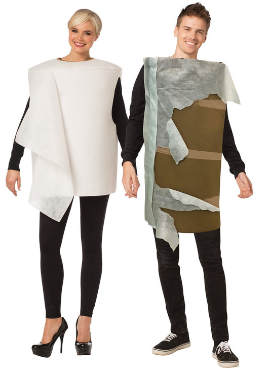 Before You Go & After Toilet Paper Halloween Couples Costume, Adult One Size