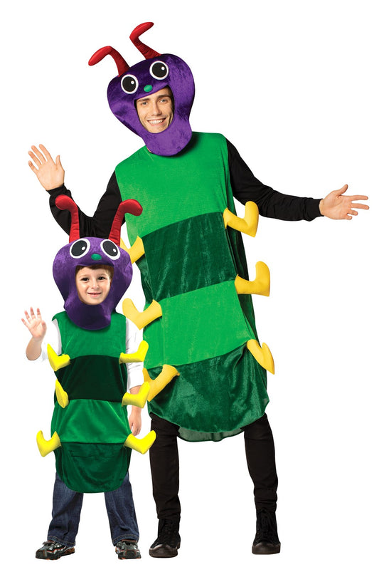 Colorful Caterpillar Pair Halloween Costume, Colorful with Headpiece