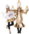 Candelabra & Tea Pot with Lid Couples Halloween Costume Set, Adult, One Size
