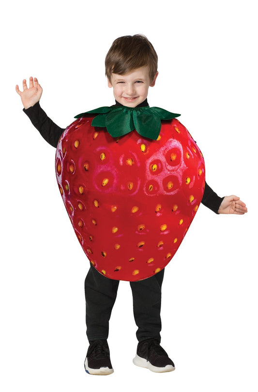 Get Real Strawberry Costume, Child 3-4