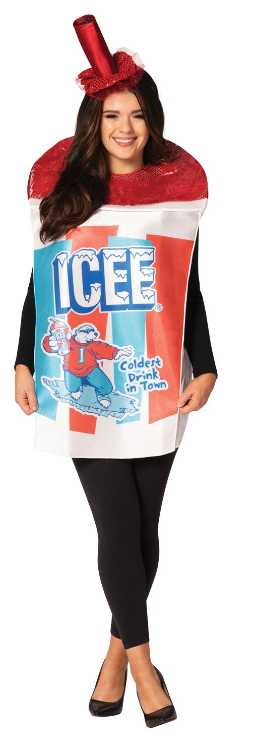 ICEE Sparkle Red Costume, Adult One Size