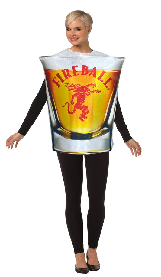 Fireball Shot Glass Costume, Adult One Size