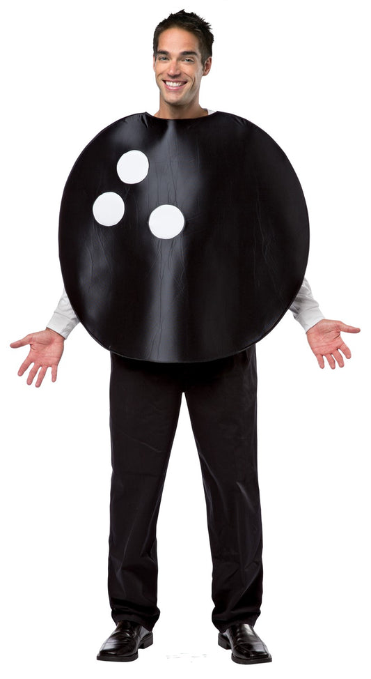 Black Bowling Ball Costume, Adult One Size