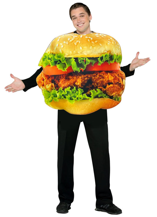 Get Real Chicken Sandwich Costume, Adult One Size