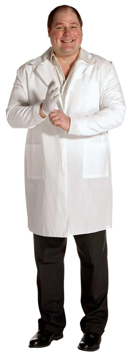 Plain Lab Coat Costume, Adult Plus Size