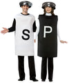 Salt and Pepper Couples Costume, Adult One Size