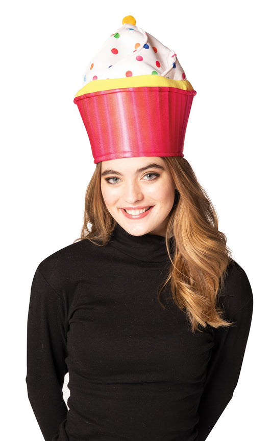 Pink Cupcake Hat Costume, Adult One Size