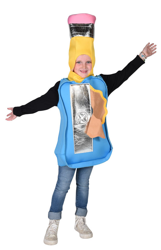 Pencil Sharpener Costume, Child Size 7-10