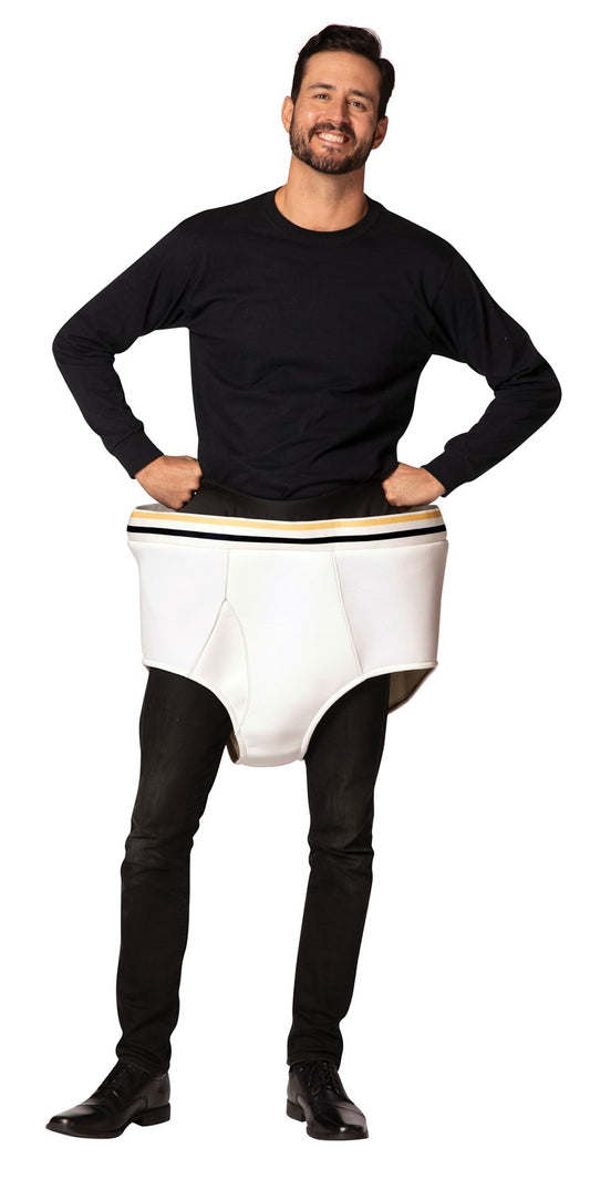 Tighty Whities Underwear Costume, Adult One Size