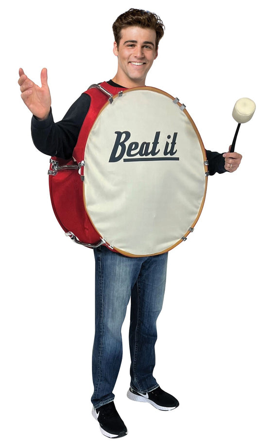 Bass Drum Costume with Sound, Adult One Size