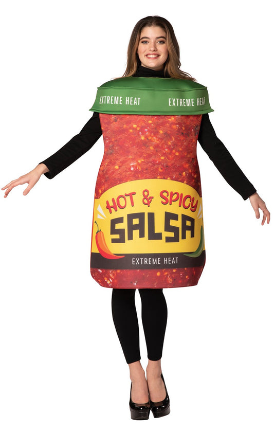 Hot & Spicy Salsa Jar Costume, Adult One Size
