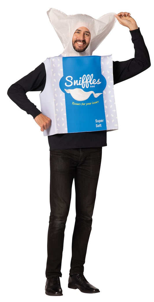 Facial Tissues Box Costume, Adult One Size