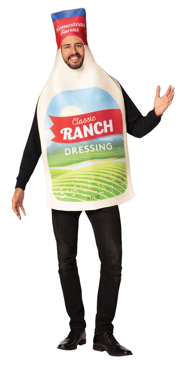 Ranch Dressing Bottle Costume, Adult One Size