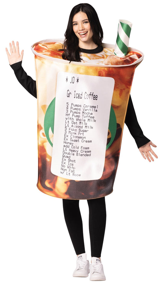 Barista's Nightmare Coffee Cup Costume, Adult One Size