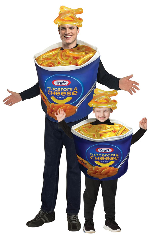 Kraft Mac & Cheese Adult and Child Family Set Costume, One Size & Child 4-6