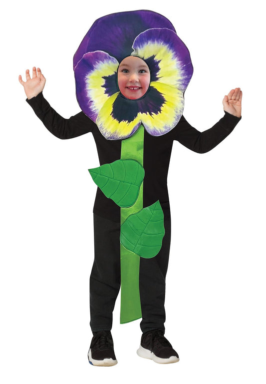 Purple Pansy Flower Costume, Child Size 3-6