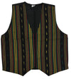 Rasta Reggae Vest, One Size, Black, Green, Red, Yellow