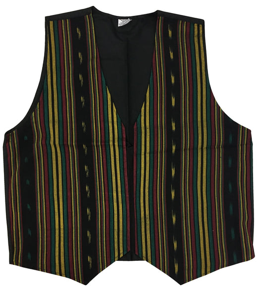 Rasta Reggae Vest, One Size, Black, Green, Red, Yellow